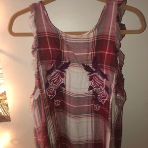 Francesca’s flannel blouse